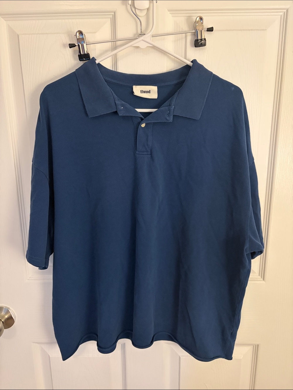 Elwood Men's Short-Sleeve Polo in Navy Blue